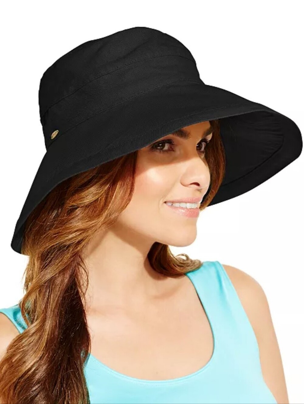Scala Cotton Big Brim Hat with Inner Drawstring